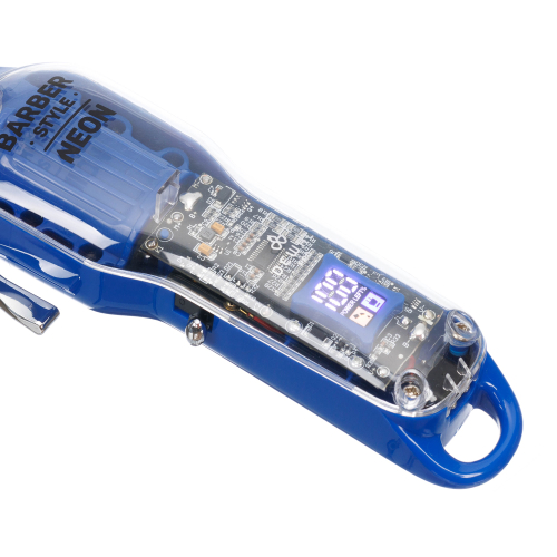 Машинка для стрижки  NEON BLUE, аккум\сет, 6000 об\мин, нож 45 мм, 0,8 - 2,0 мм, 6 нас DEWAL 03-081 Blue